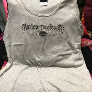EMBROIDERED HARLEY DAVIDSON TANK SIZE 2X NWOT